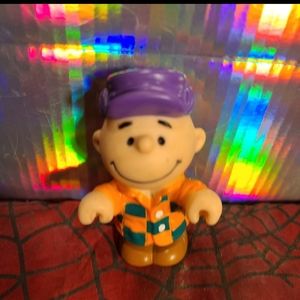 Vintage 1966 Peanuts Charlie Brown PVC Toy Figure ~ United Feature Syndicates#s2